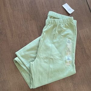 NWT Gap Kids Girls Size XL (12) Full Length Organic Cotton Khaki Green Leggings